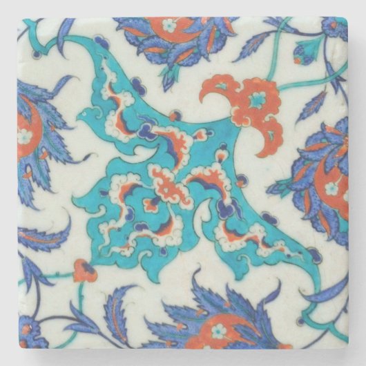 iznikの製陶術の石のコースター ストーンコースター (正面)