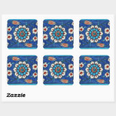 iznik tile sticker スクエアシール (シート)