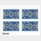 iznik tile sticker 長方形シール (シート)
