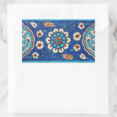 iznik tile sticker 長方形シール (バッグ)