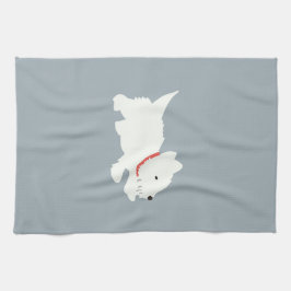 Izzie The Westie キッチンタオル