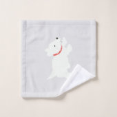 Izzie The Westie バスタオルセット (ウォッシュタオル)