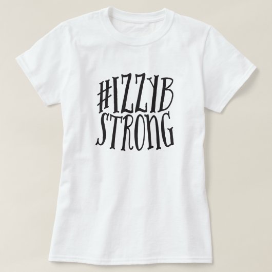 #IzzyBStrongの基本的なTシャツ(黒いグラフィック) Tシャツ (デザイン正面)