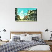 Jとマリポサのビュー通りコーナーフレスノ， CA キャンバスプリント (インサイチュ (寝室))