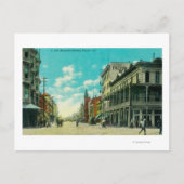 Jとマリポサのビュー通りコーナーフレスノ， CA ポストカード (正面)