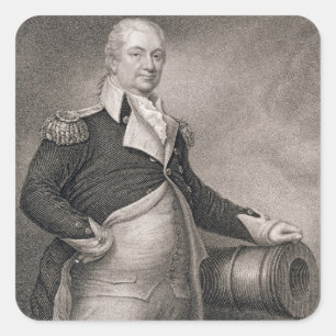 Jによって刻まれるMajor GeneralヘンリーKnox (1750-1806年) スクエアシール