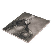 Jによって刻まれるMajor GeneralヘンリーKnox (1750-1806年) タイル (側面)