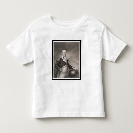Jによって刻まれるMajor GeneralヘンリーKnox (1750-1806年) トドラーTシャツ (正面)