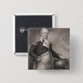 Jによって刻まれるMajor GeneralヘンリーKnox (1750-1806年) 缶バッジ (正面&裏面)