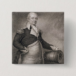 Jによって刻まれるMajor GeneralヘンリーKnox (1750-1806年) 缶バッジ