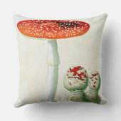 Jによる「Phytographie Medicale」からのテングタケ属Muscaria クッション (裏面)