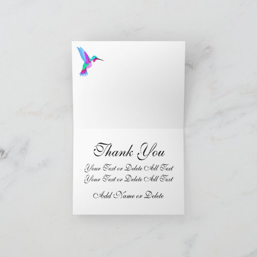 Jのため- #2ビーチの楽園はあなた/空白のなカードを感謝していしています サンキューカード (内部)