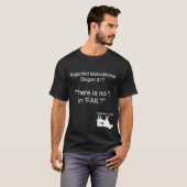 Jのスローガンの前部だけ(白いインク) Tシャツ (正面フル)