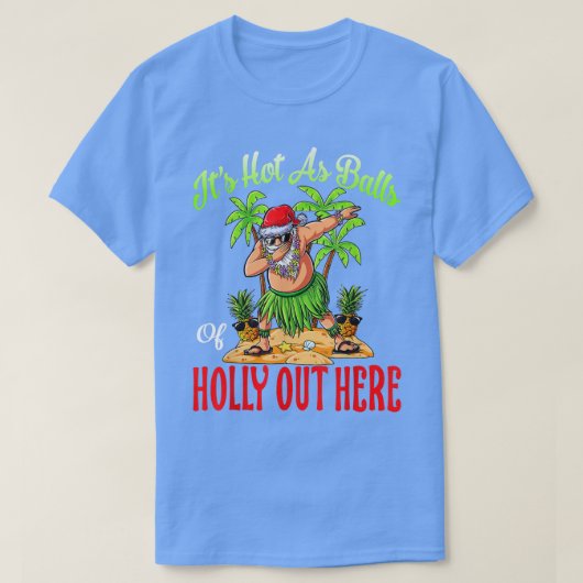 Jのホリーハワイアンの玉のように暑い Tシャツ (デザイン正面)