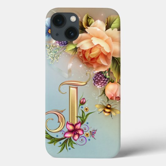 JのモノグラムのiPadの空気箱 Case-Mate iPhoneケース (裏面)