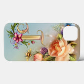 JのモノグラムのiPadの空気箱 Case-Mate iPhoneケース (裏面 (横))