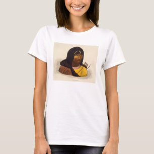 「Jの物語からの石造りのインディアンのポートレート、 Tシャツ