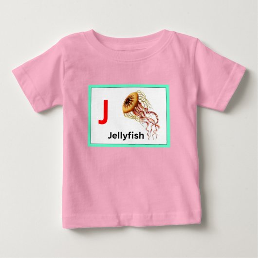 Jはクラゲ ベビーTシャツ (正面)