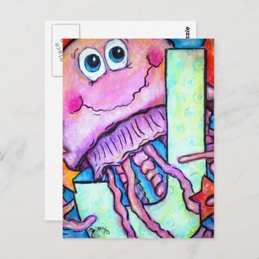 Jはクラゲ ポストカード (正面/裏面)