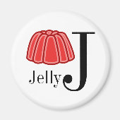 Jはジェリーレター子供用マグネット マグネット (正面)