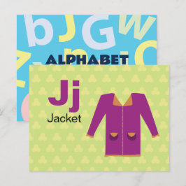 Jはジャケット用 – アルファベットフラッシュカード ポストカード