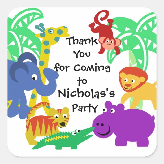 Jはジャングルだ スクエアシール (正面)