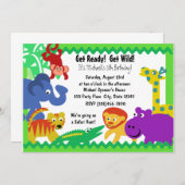 Jはジャングルだ 招待状 (正面/裏面)