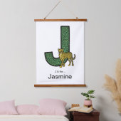 Jは… パーソナライズされた 吊り下げ型タペストリー (寝室)