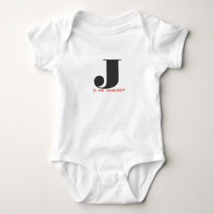 JはJavaScriptのためです ベビーボディスーツ