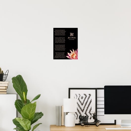 Jもし.P.マクエヴィプリントの女の子のための詩 ポスター (ホームオフィス)