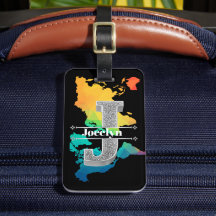 Jイニシャルパーソナライズされたシルバーモノグラムあなたの名前