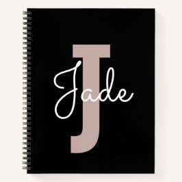 Jカスタムで始まる名前のモノグラムギフト ノートブック