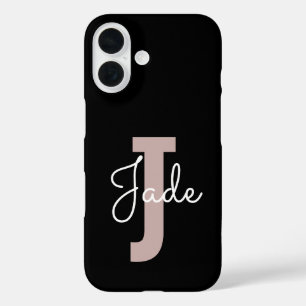 Jカスタムで始まる名前のモノグラムギフト iPhone 16ケース