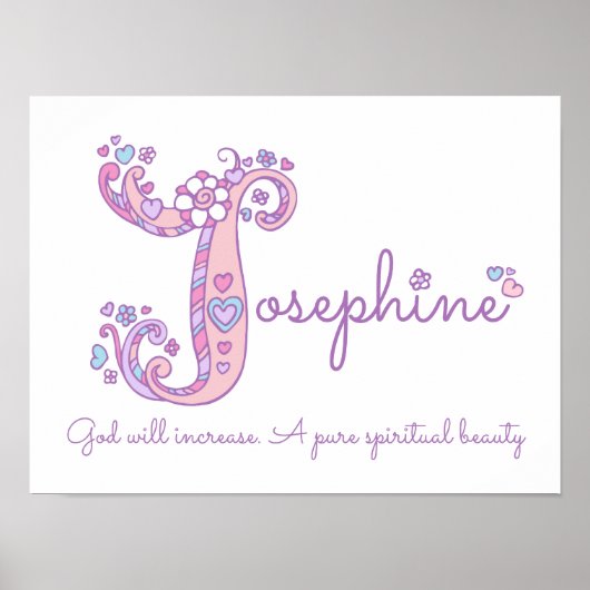 Jジョセフィンのイニシャルドールの美術名の意味 ポスター (正面)