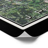 Jパーシー神父テネシー湖の衛星ポスターマップ ポスター (角)