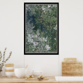 Jパーシー神父テネシー湖の衛星ポスターマップ ポスター (キッチン)