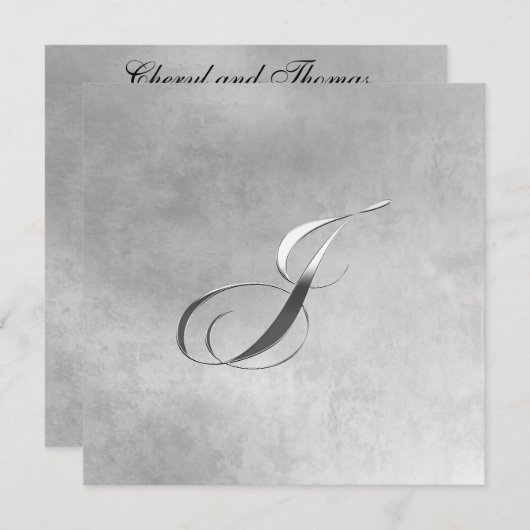 Jモノグラエレガントム招待状 招待状 (正面/裏面)