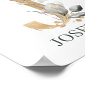 Jモノグラムフローラ パーソナライズされた ポスター (角)