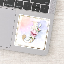 Jモノグラムブルゴーニュフローラシール シール