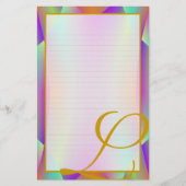 Jモノグラム「オンステージパープル素晴らし」文房具 便箋 (正面)