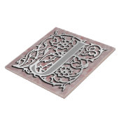 Jモノグラム「シルバーストーン」ブロック文字 タイル (側面)