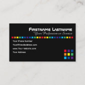 JレインボーエレガントスクエアミュージックイコライザーDJ 名刺 (裏面)