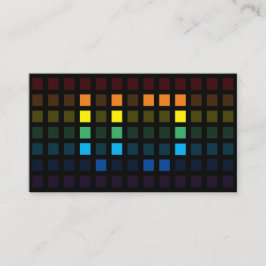 JレインボーエレガントスクエアミュージックイコライザーDJ 名刺