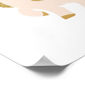 J字名パーソナライズされたモノグラムとポニー ポスター (角)