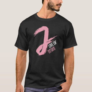 J愛Em Tittays (スカイラインと) -黒 Tシャツ