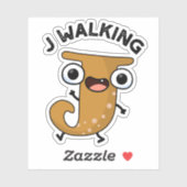 J歩くおもしろいアルファベットプン シール (シート)