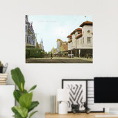 J通りフレスノカリフォルニアヴィンテージ ポスター (ホームオフィス)