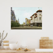 J通りフレスノカリフォルニアヴィンテージ ポスター (キッチン)