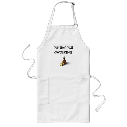 j0405250、PINEAPPLECATERING ロングエプロン (正面)