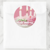 j0422320ハッピーバースデーカラ！ ラウンドシール (バッグ)
